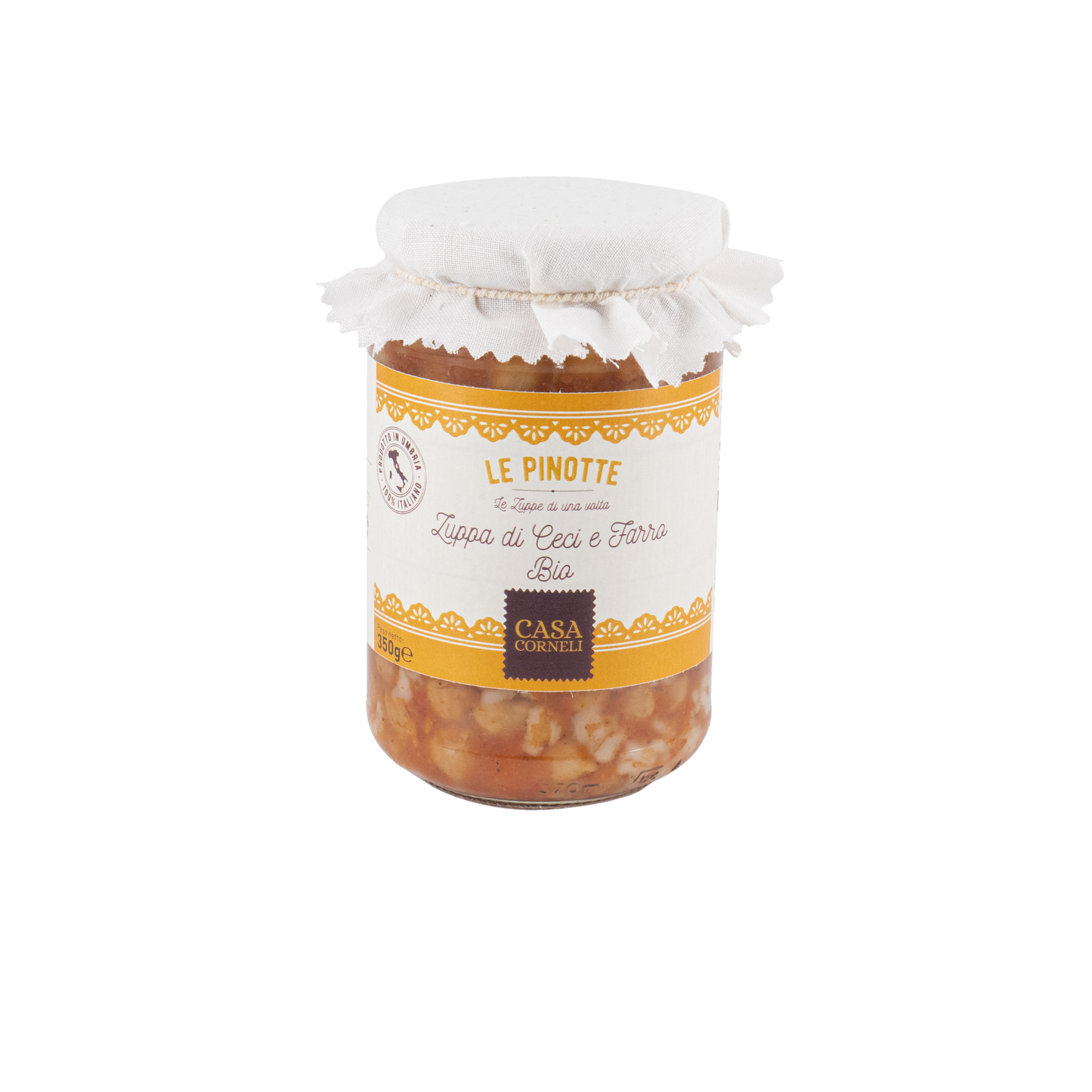 Zuppa di ceci e farro bio