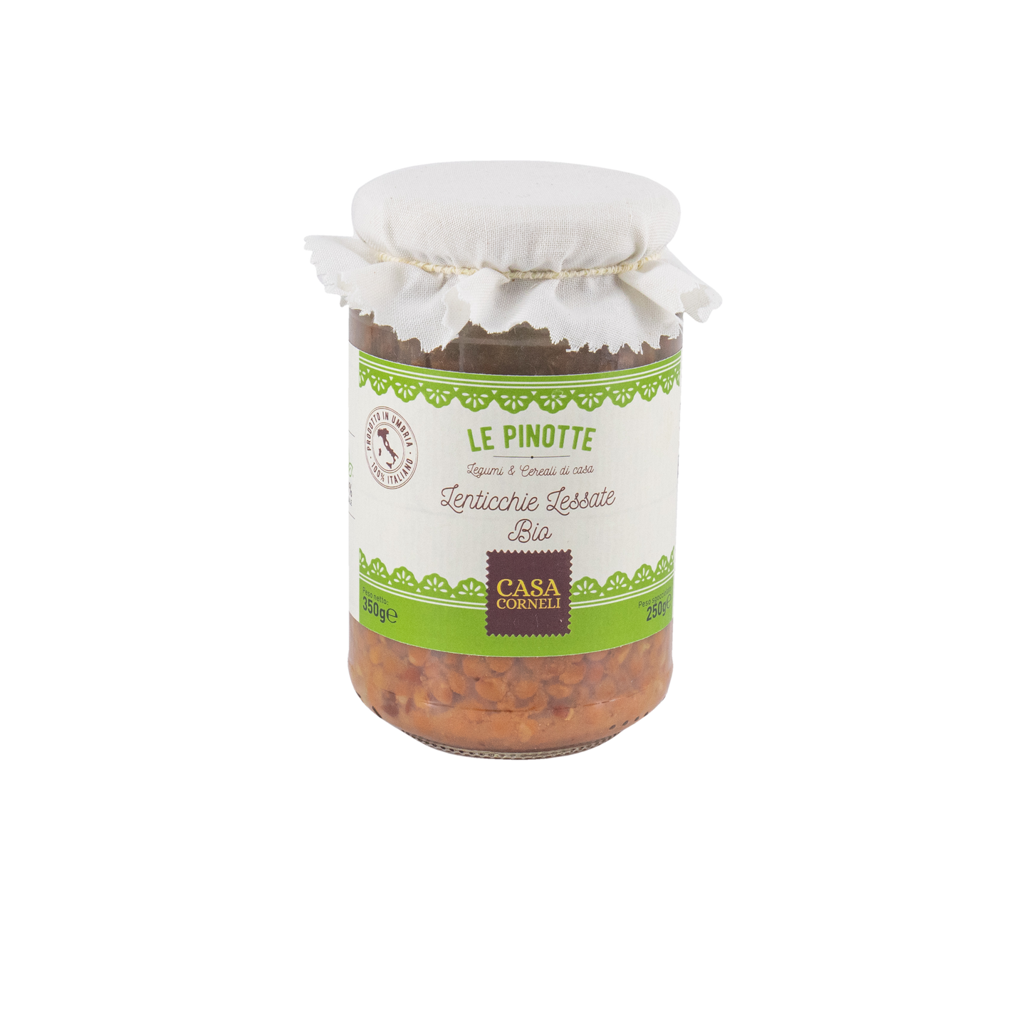 Lenticchie lessate al naturale